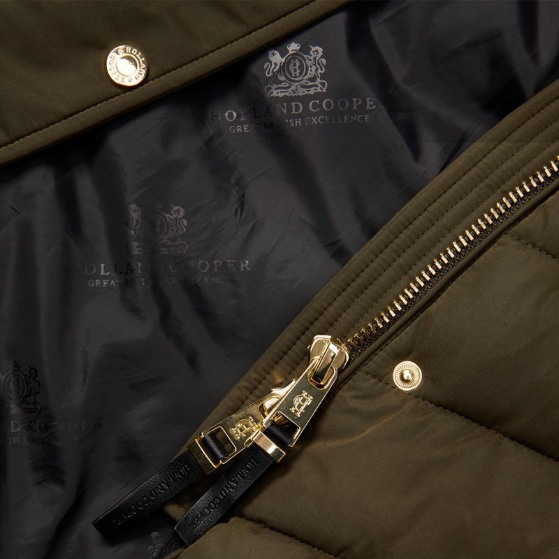 Holland Cooper Chamonix Coat - Khaki-9